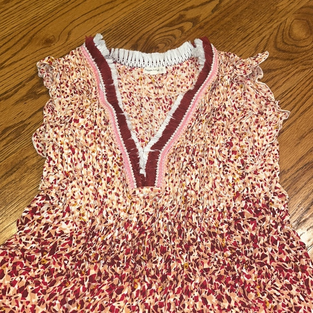 Poupette St Barth Woman’s Red Printed Dress Size S