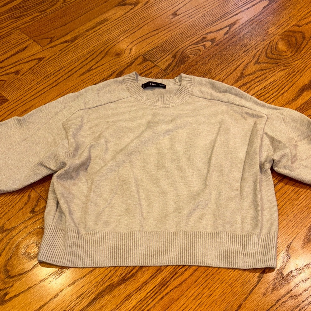 MNG Woman’s Sand Crewneck Sweater Size XS