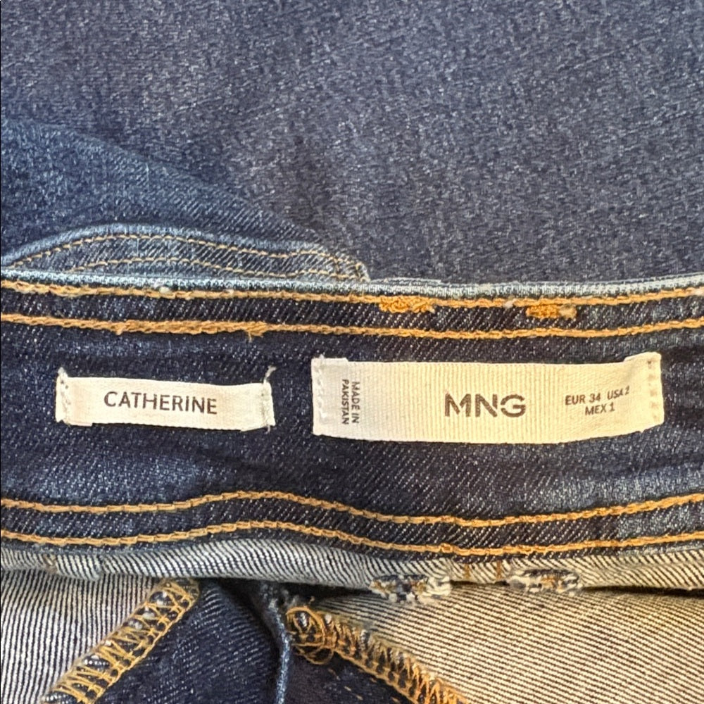 MNG Woman’s Dark Blue Catherine Jeans Size US 2