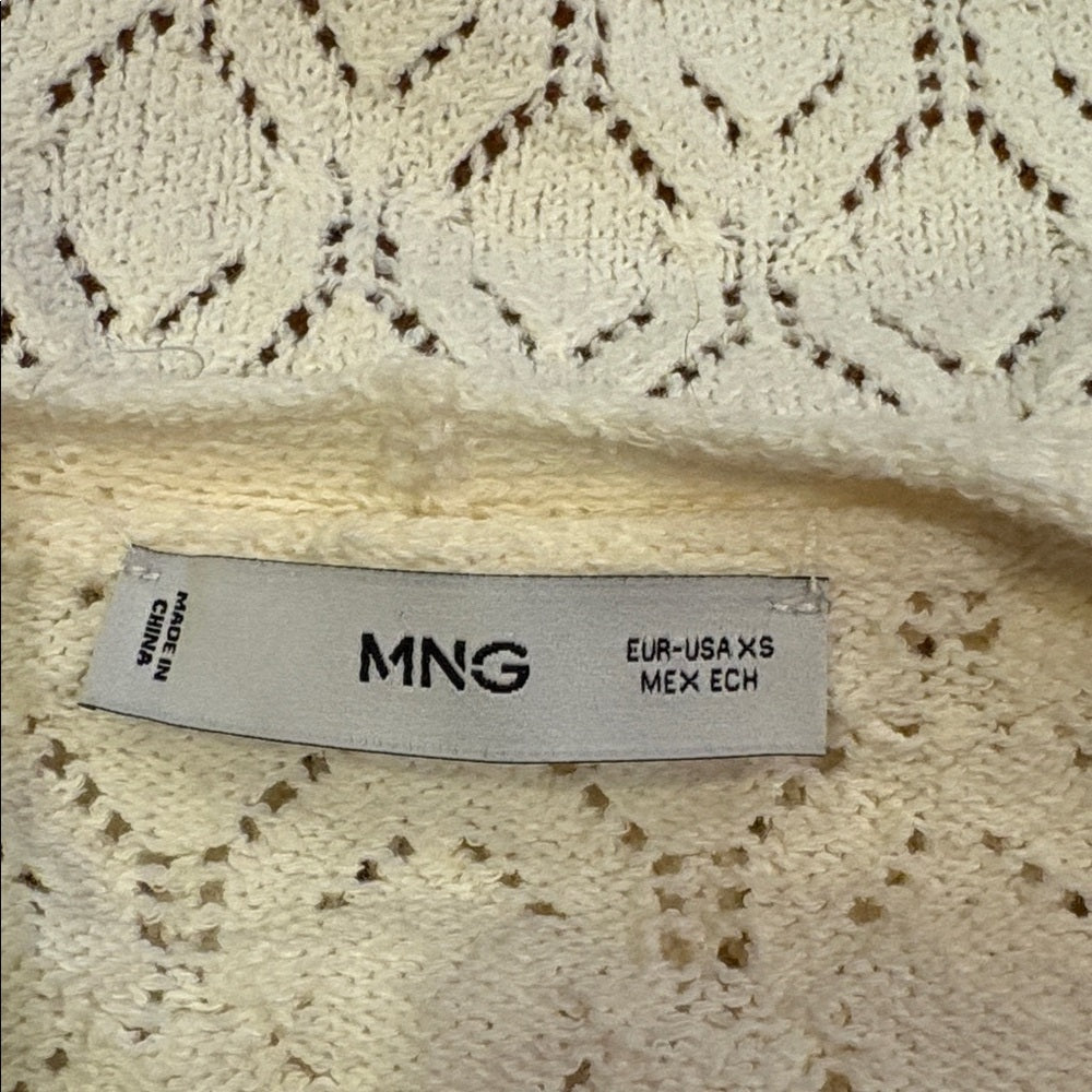 MNG Woman’s Cream Cardigan Size XS