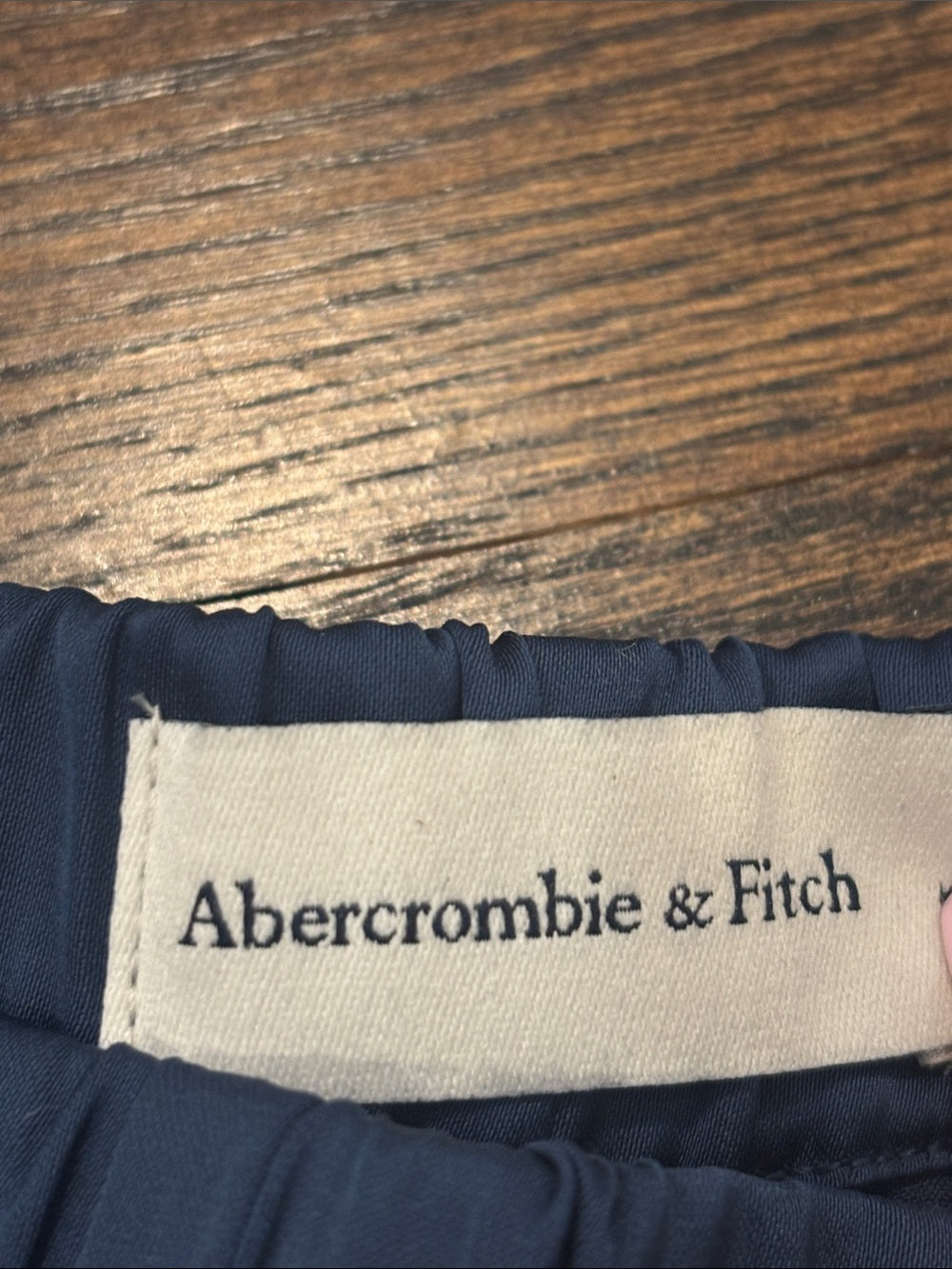 Abercrombie & Fitch Women's Straight Leg Drawstring Pants - Navy Blue Size Small