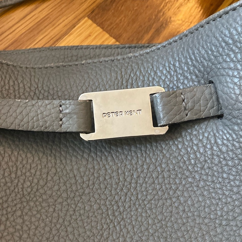 Peter Kent Women’s Gray Leather Bag OS
