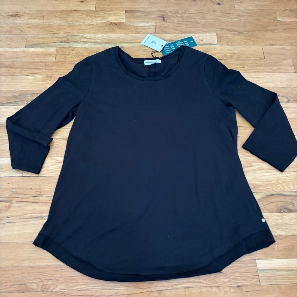 NWT Neon Buddha Women's Black Top Size M