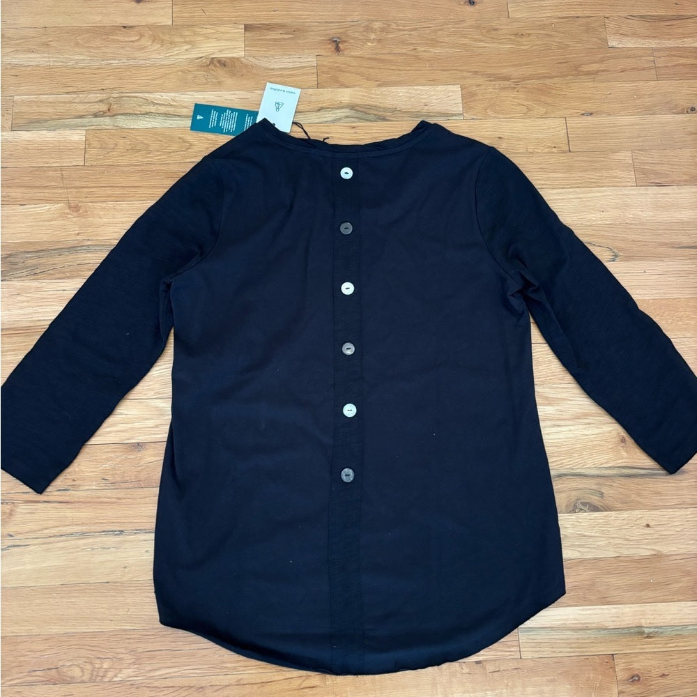 NWT Neon Buddha Women's Black Top Size M