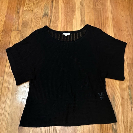 Eileen Fisher Short Sleeve Black Tee Size Small