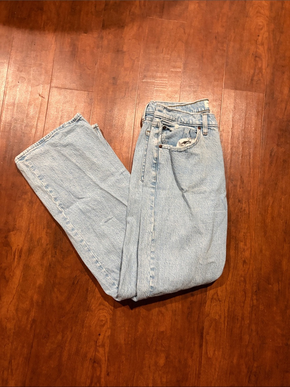 Abercrombie And Fitch Womens Light Wash Jeans Classic High-Rise Straight Size 30