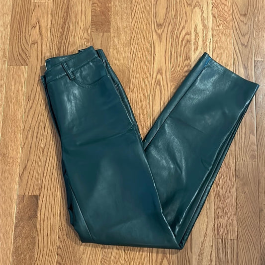 Wilfred Women’s Black/Olive Faux Leather Pants Size 2