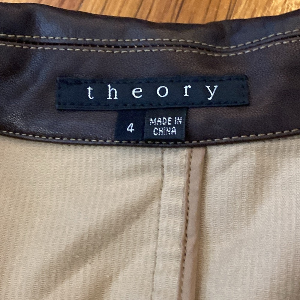 Theory Women’s Brown Corduroy Jacket Size 4
