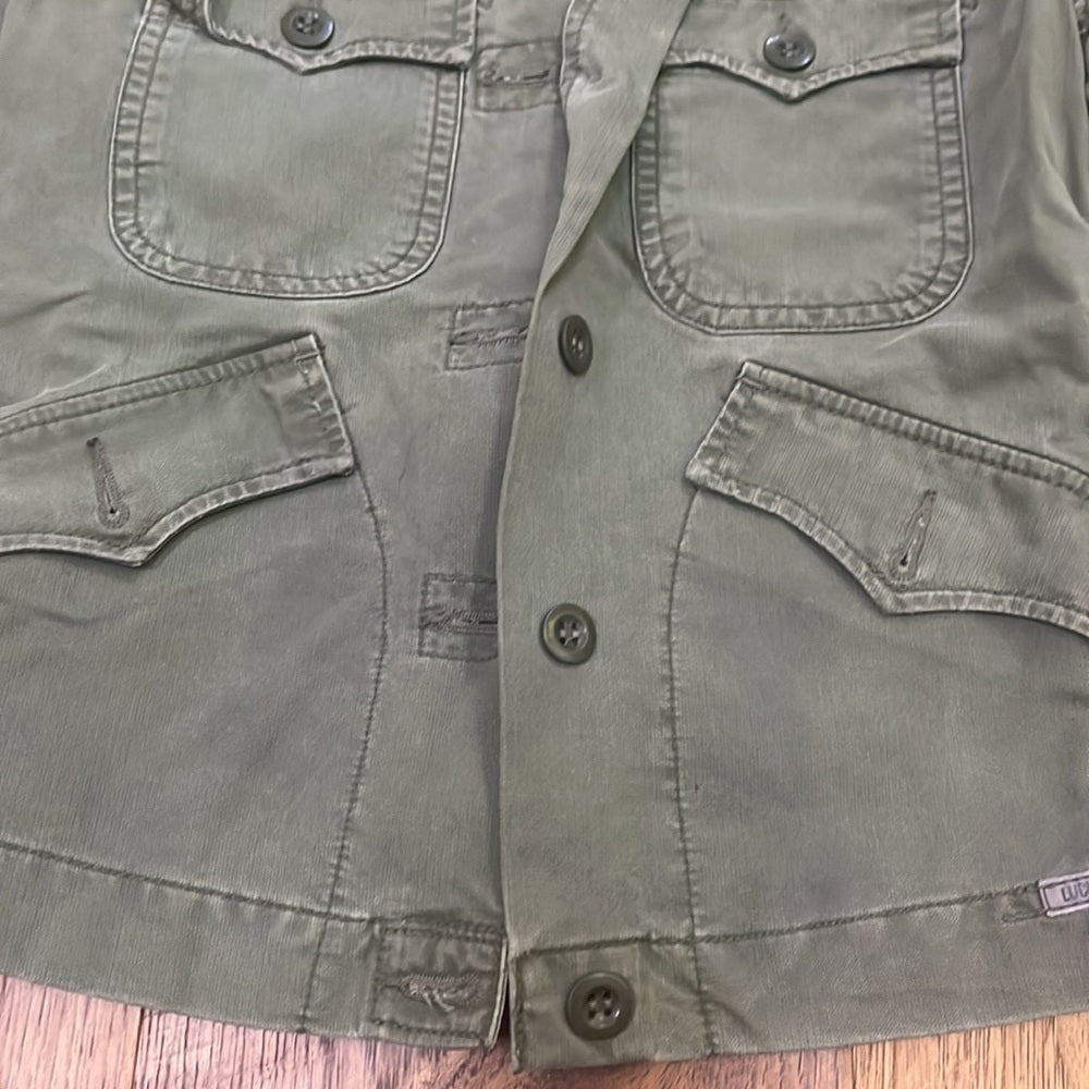 Lucky Brand Woman’s Army Green Cargo Jacket Size XS