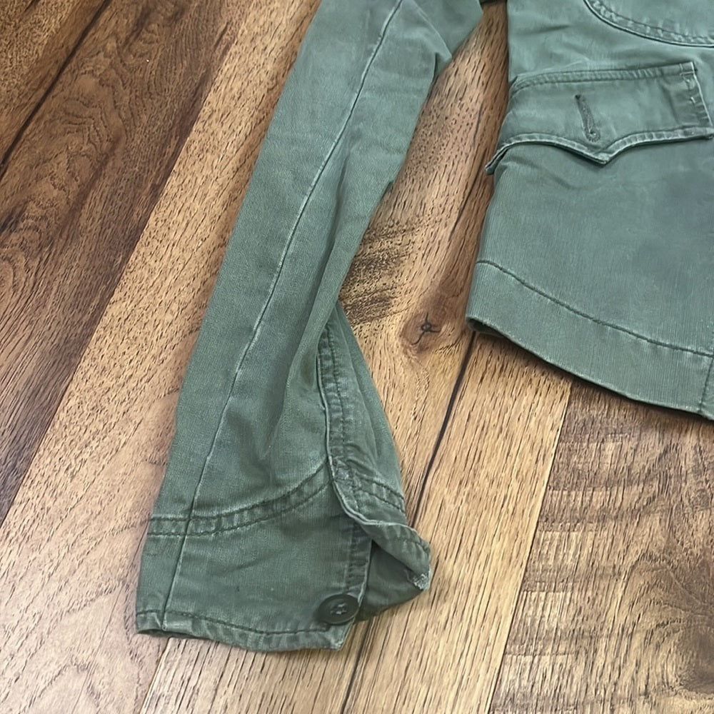 Lucky Brand Woman’s Army Green Cargo Jacket Size XS