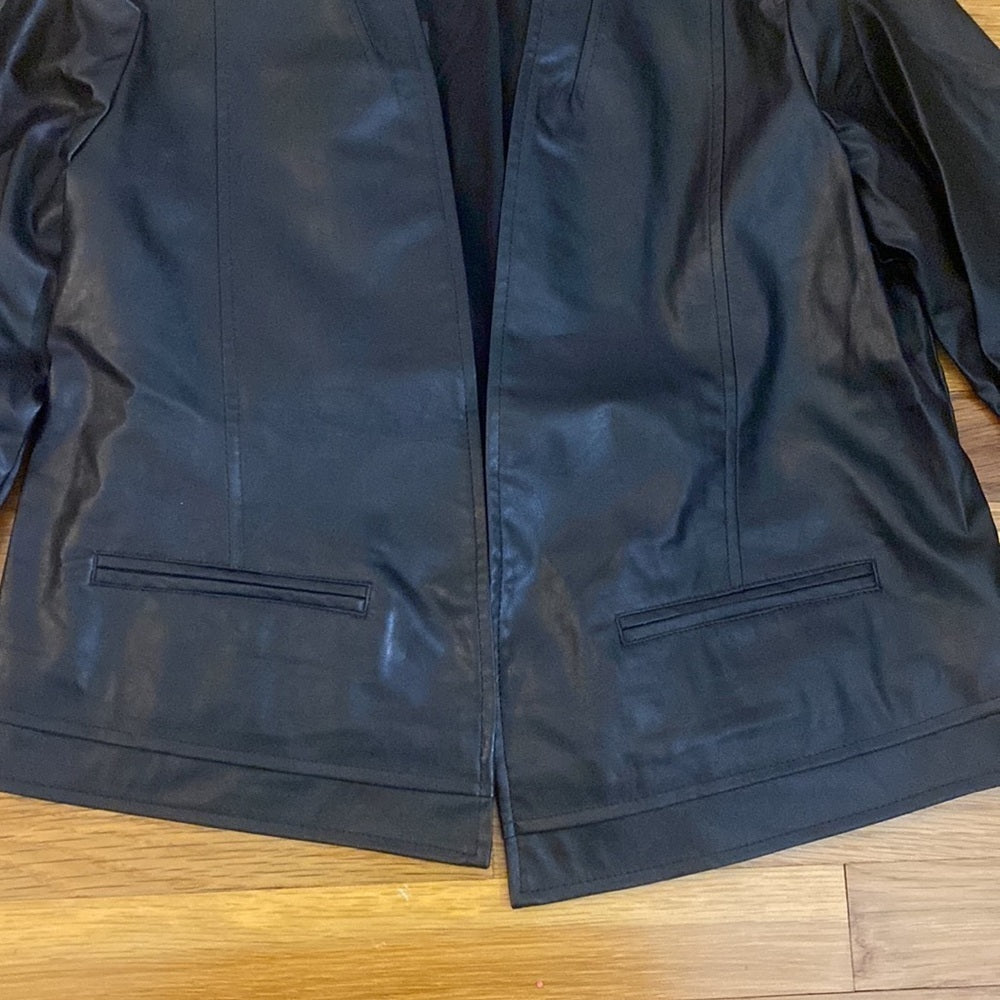 NWT BCBGMaxAzria Women’s Black Leather Jacket Size M