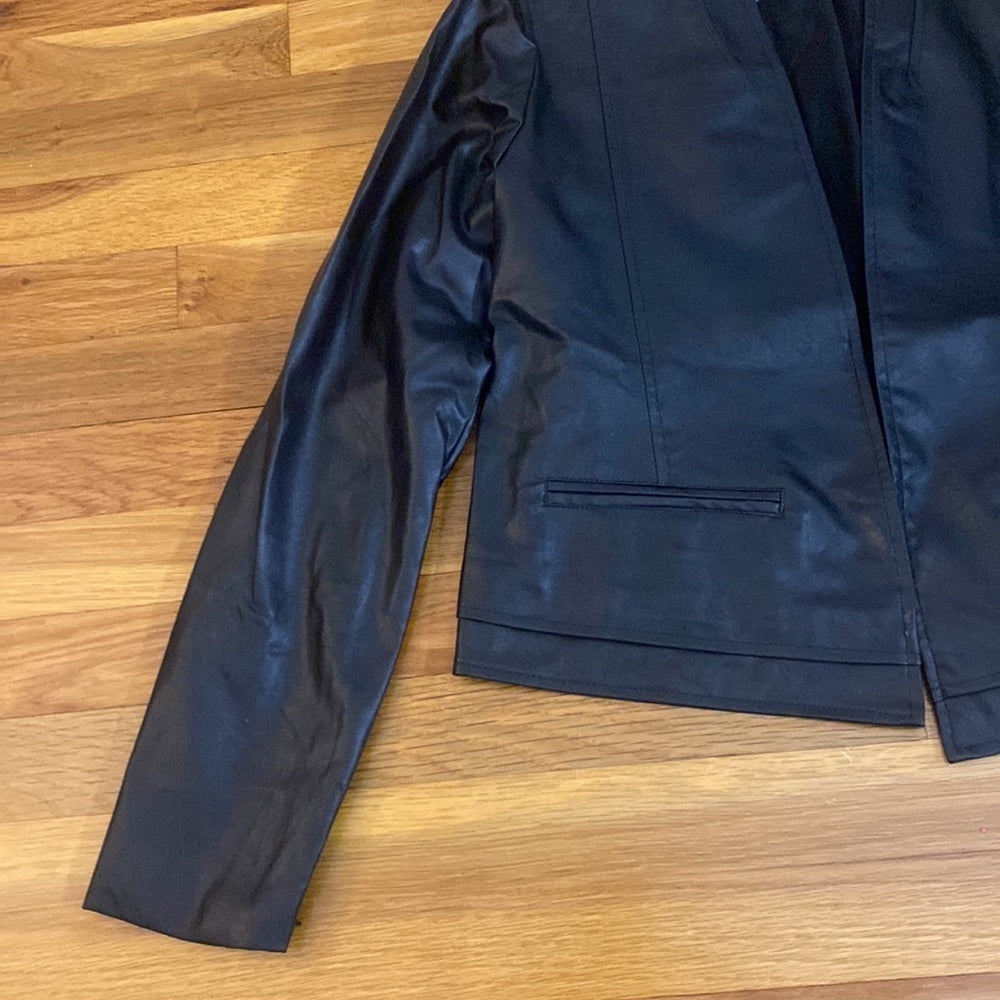 NWT BCBGMaxAzria Women’s Black Leather Jacket Size M