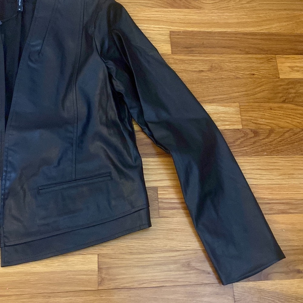 NWT BCBGMaxAzria Women’s Black Leather Jacket Size M