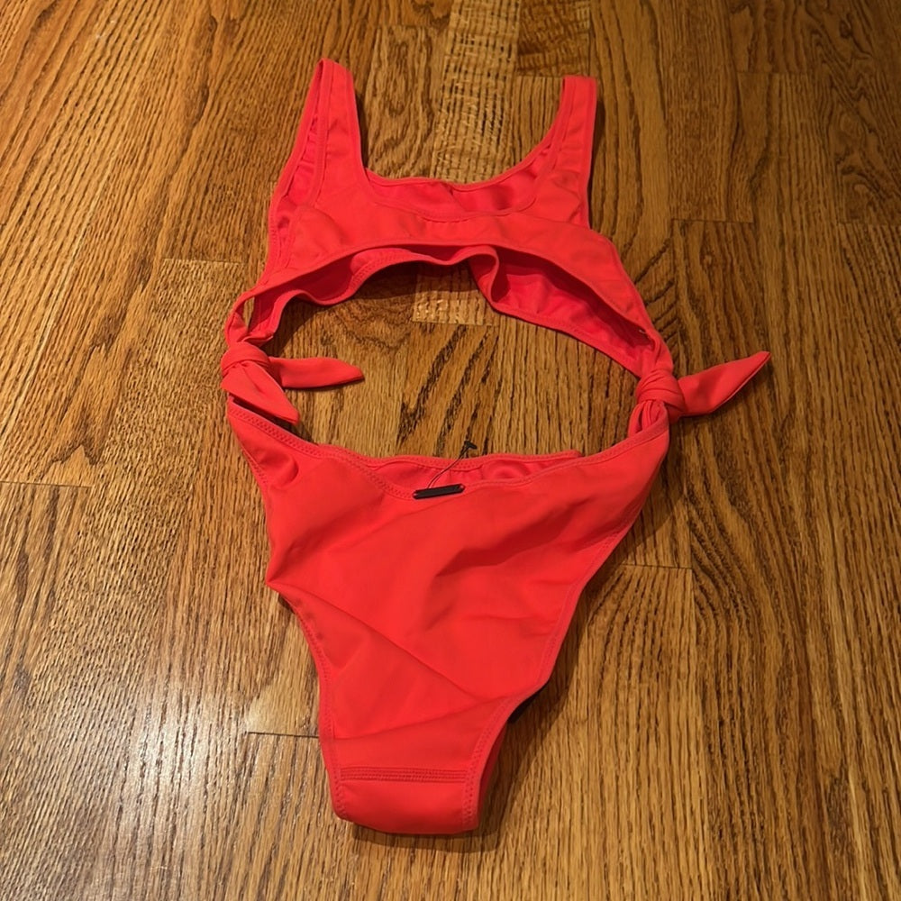 NWT Kendall + Kylie Woman’s Red Cut Out One Piece Size S