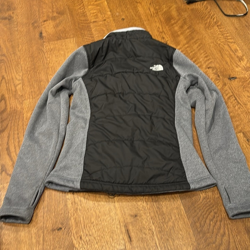 North Face Women’s Jacket Grey and Black Size Small