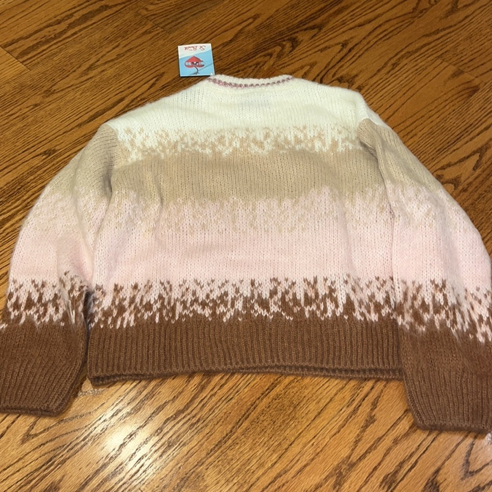 NWT St Barth Woman’s Dayna Soft Natural Shades Sweater Size S