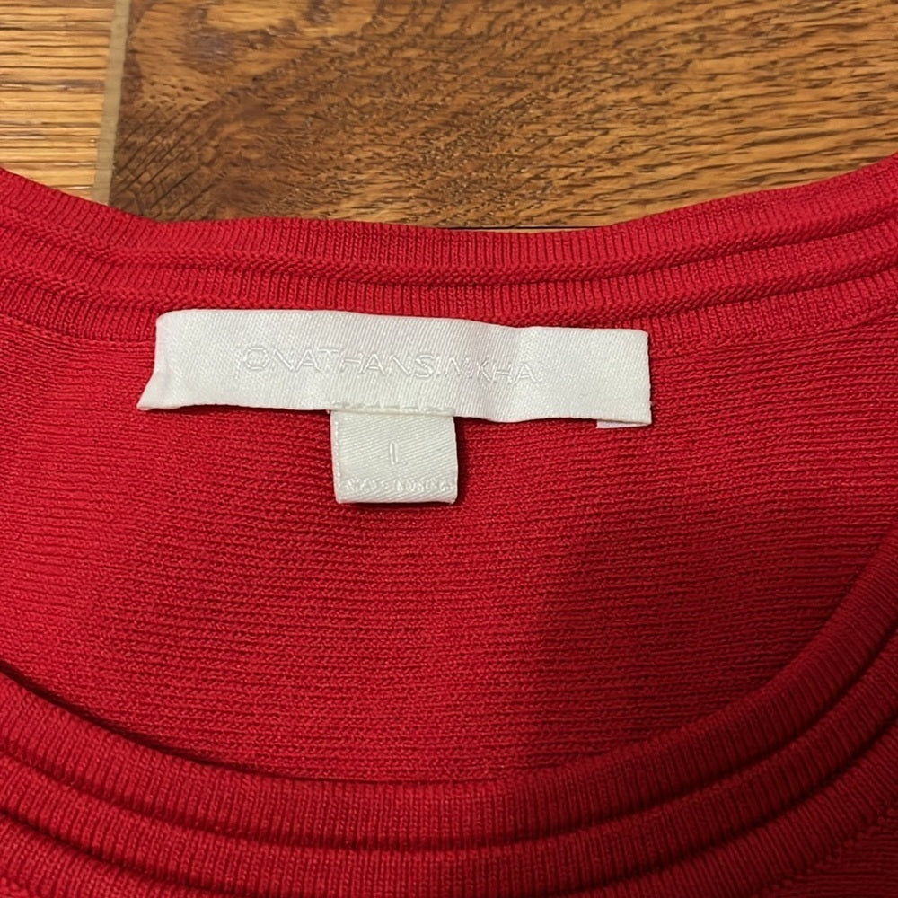 Johnathan Simkhai Women’s Red Top Size Large
