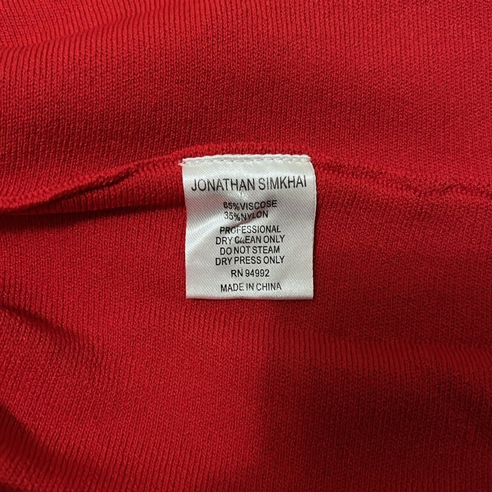 Johnathan Simkhai Women’s Red Top Size Large