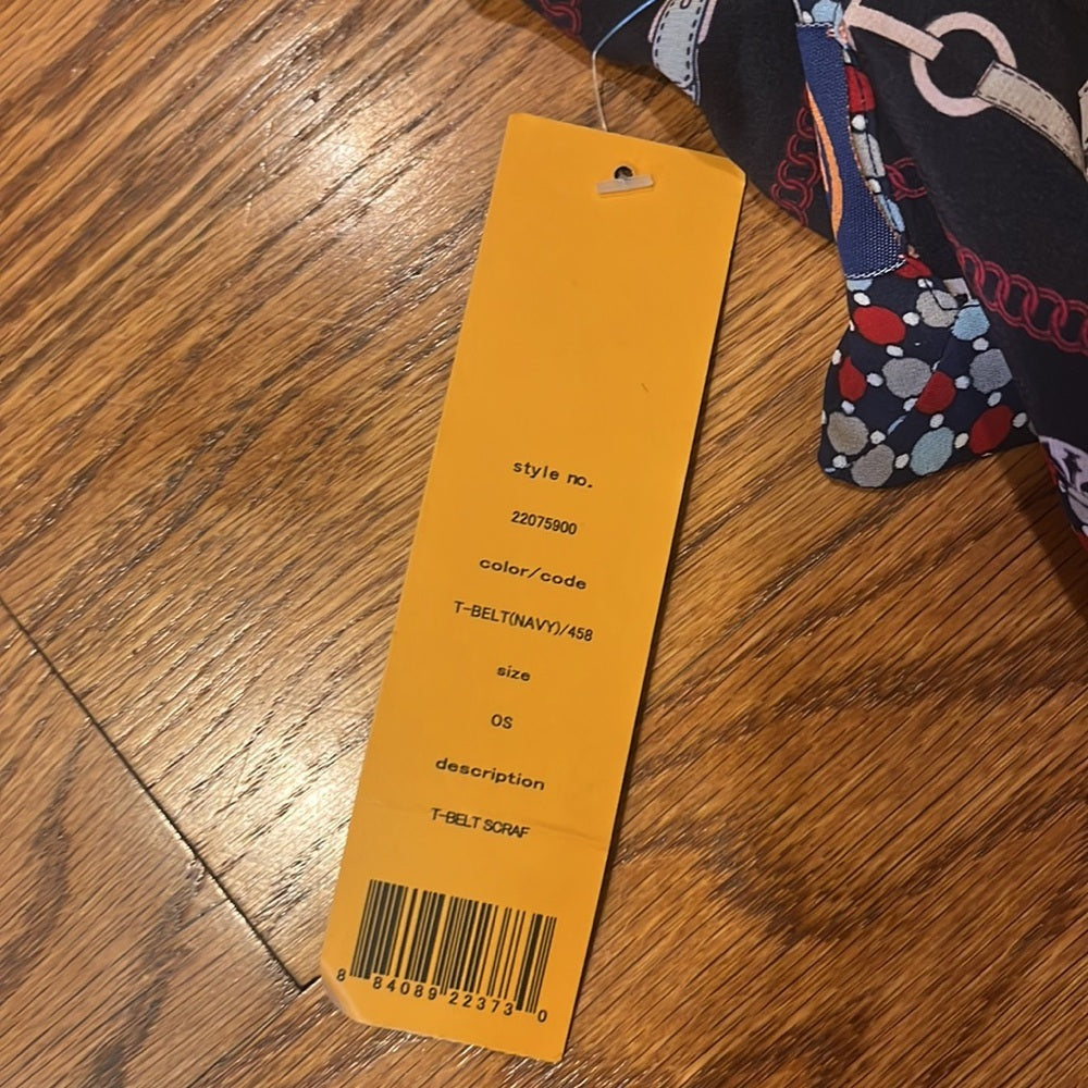 NWT Tory Burch Silk T-Belt Scarf