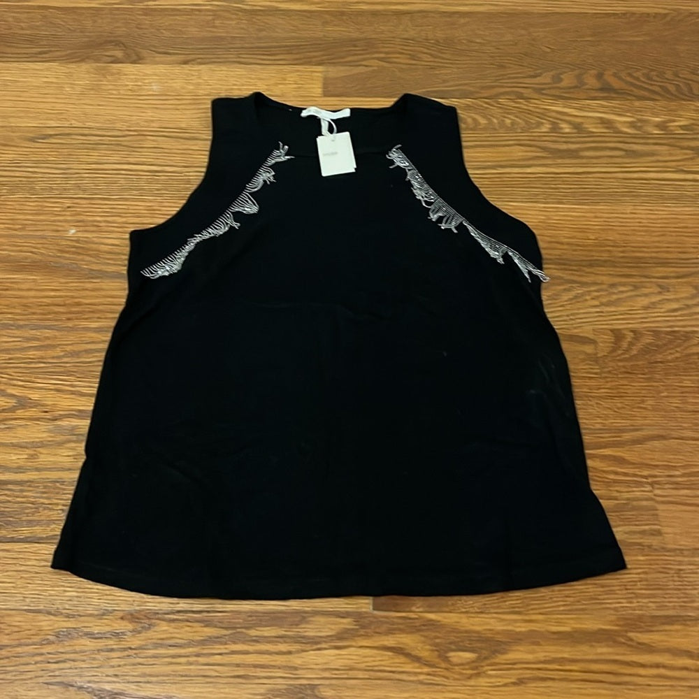 NWT Maje Women’s Black Tank Top Size 2