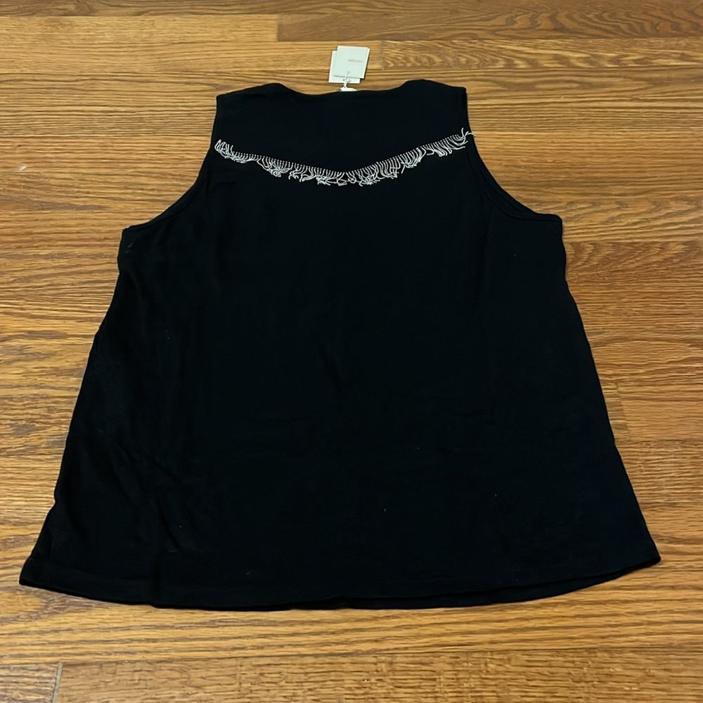 NWT Maje Women’s Black Tank Top Size 2