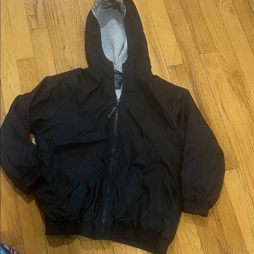 Charles River Black Hooded Jacket Size Small