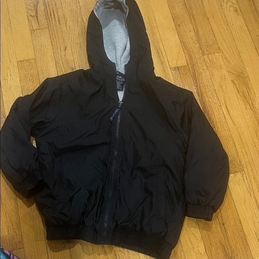 Charles River Black Hooded Jacket Size Small