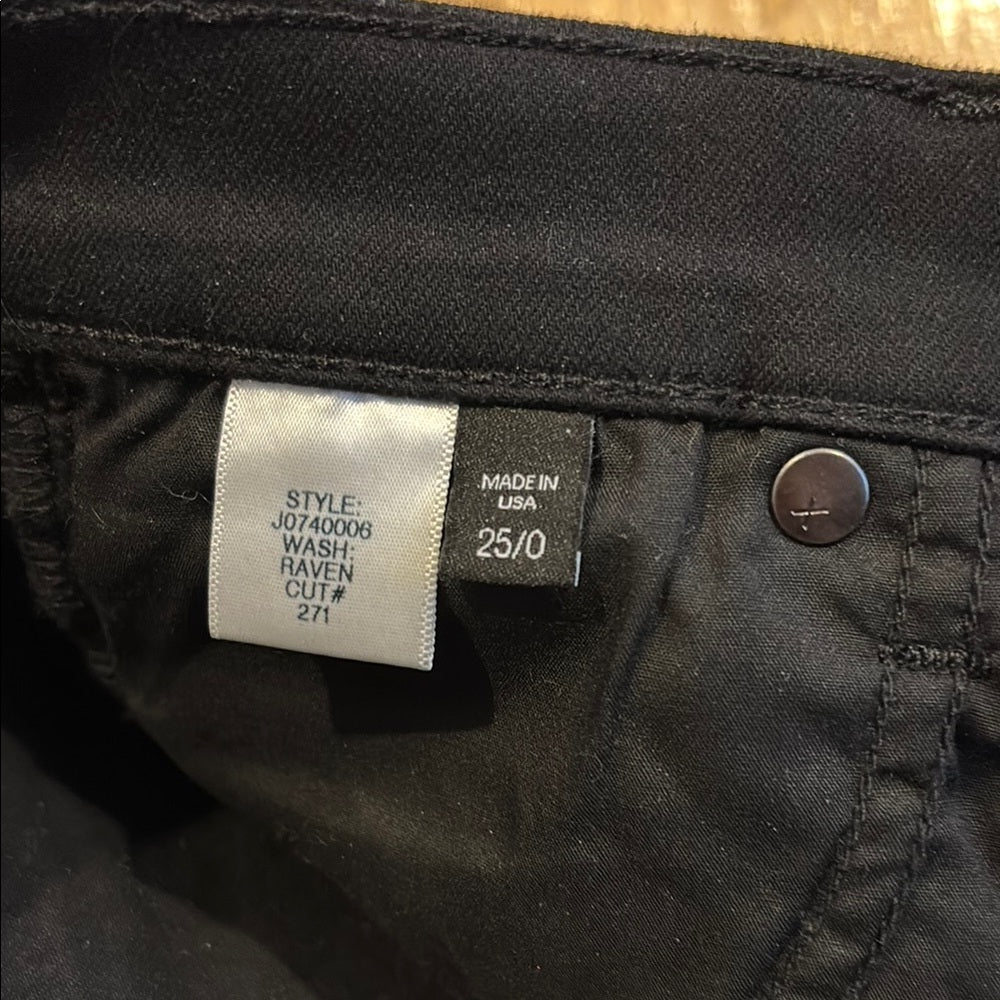 Veronica Beard Women’s Black Debby Skinny High Rise Denim Jeans Size 25