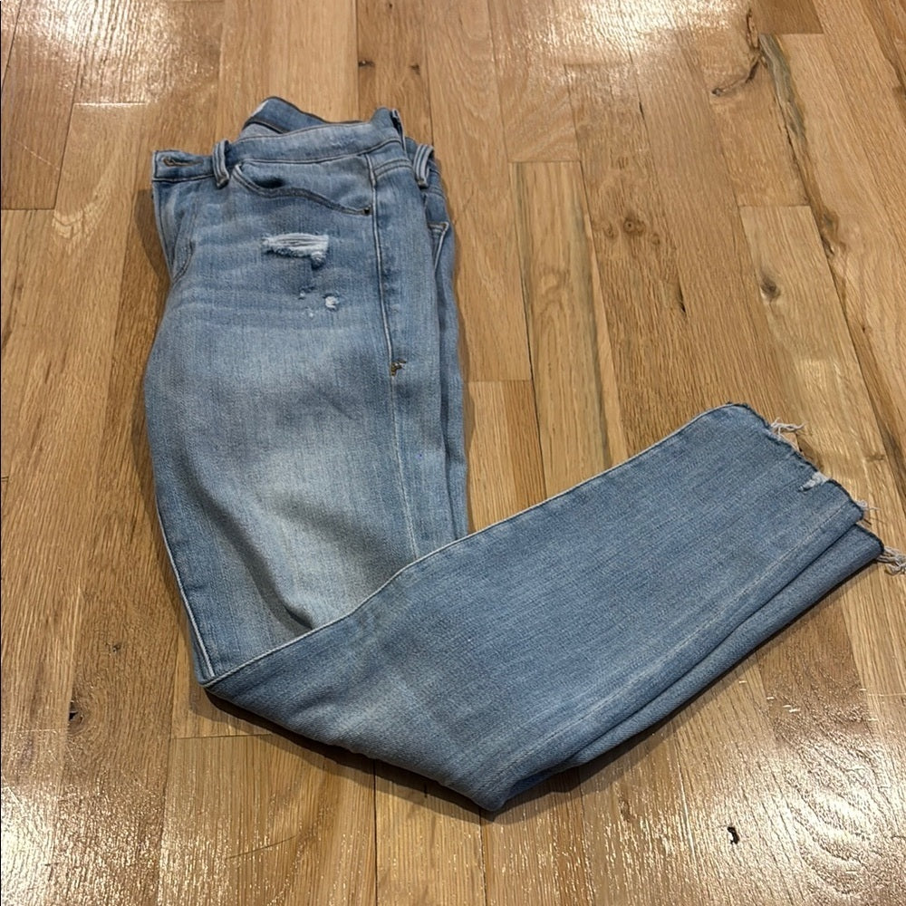 Frame Denim Women’s Blue Le Skinny De Jeanne Crop Jeans Look Size 24