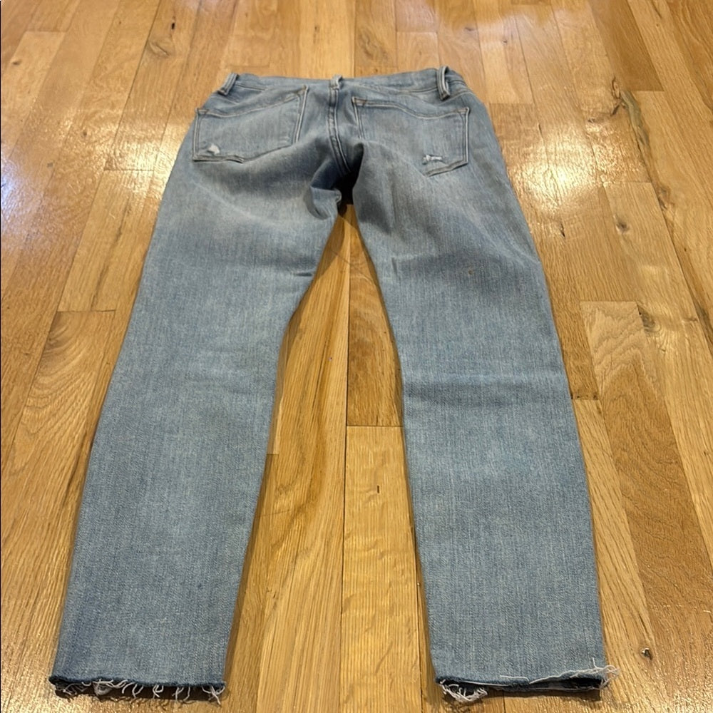 Frame Denim Women’s Blue Le Skinny De Jeanne Crop Jeans Look Size 24