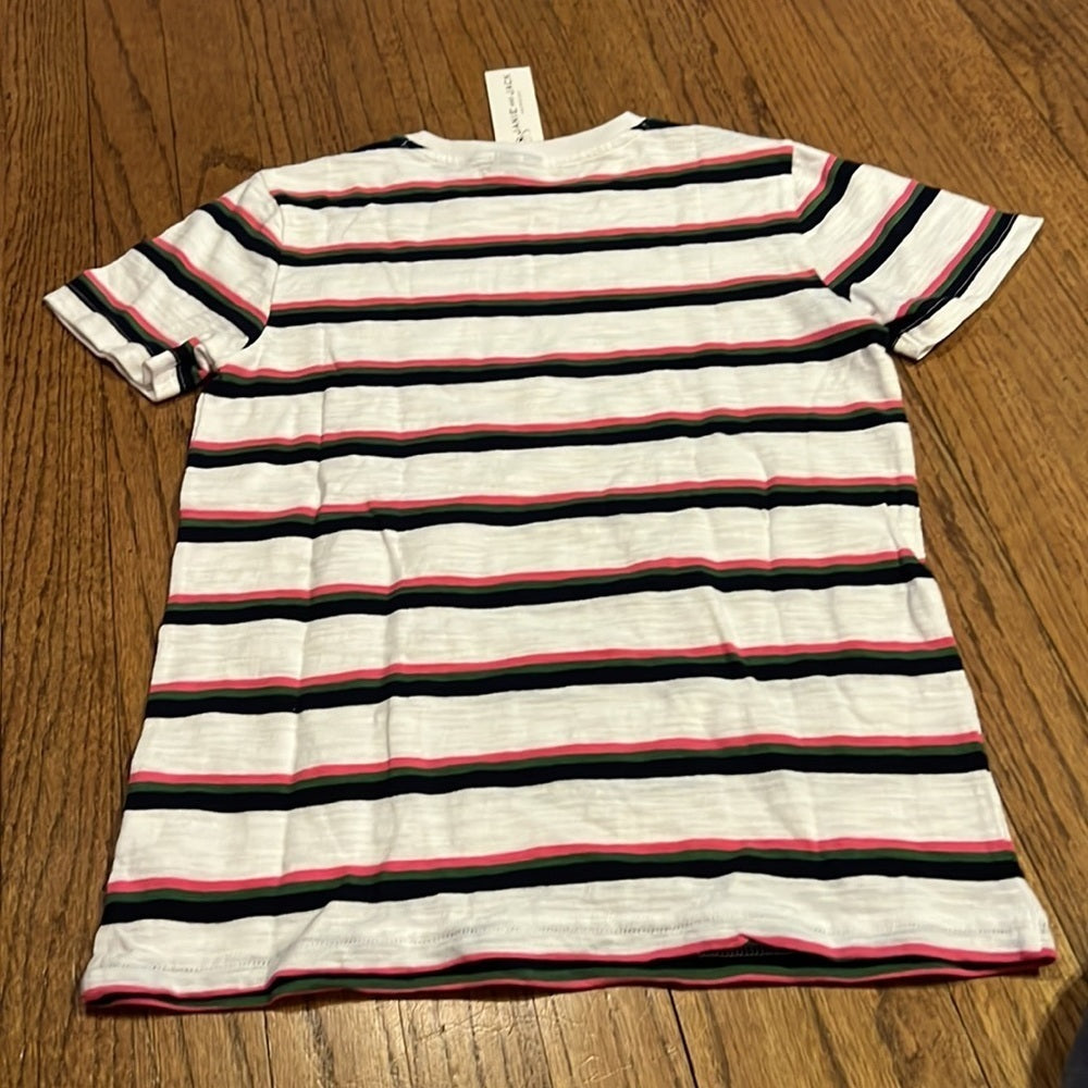 NWT Janie and Jack Girls Short Sleeve T-Shirt White, Blue, Green, Pink Size 12