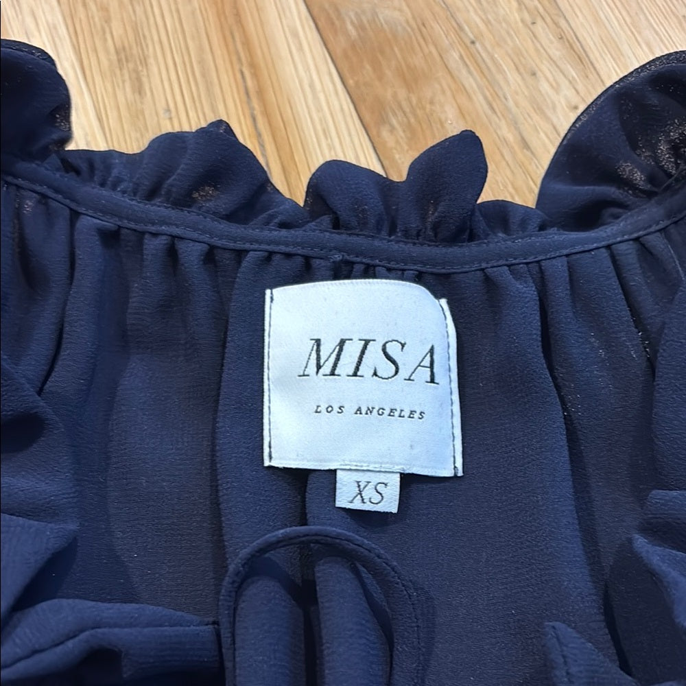 Misa Los Angeles Women’s Navy Babydoll Dress Sleeveless Size XS