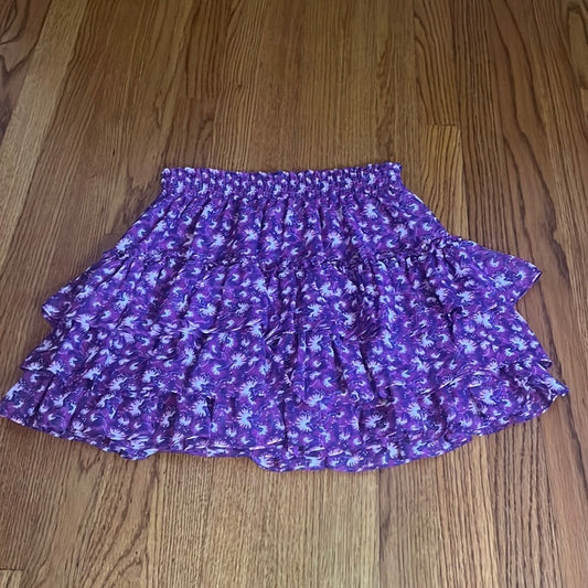 MISA Woman’s Purple Printed Skirt Size XS