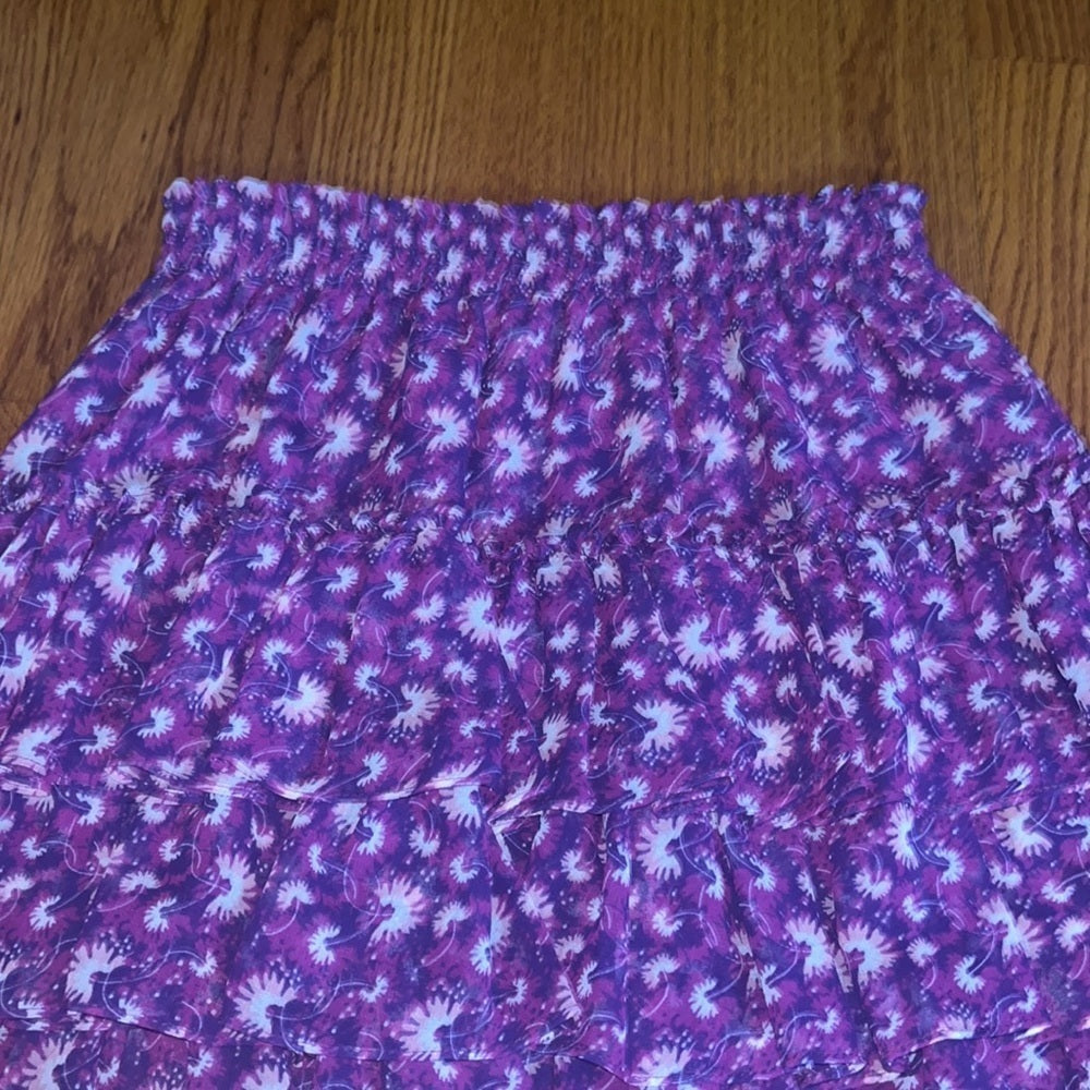 MISA Woman’s Purple Printed Skirt Size XS