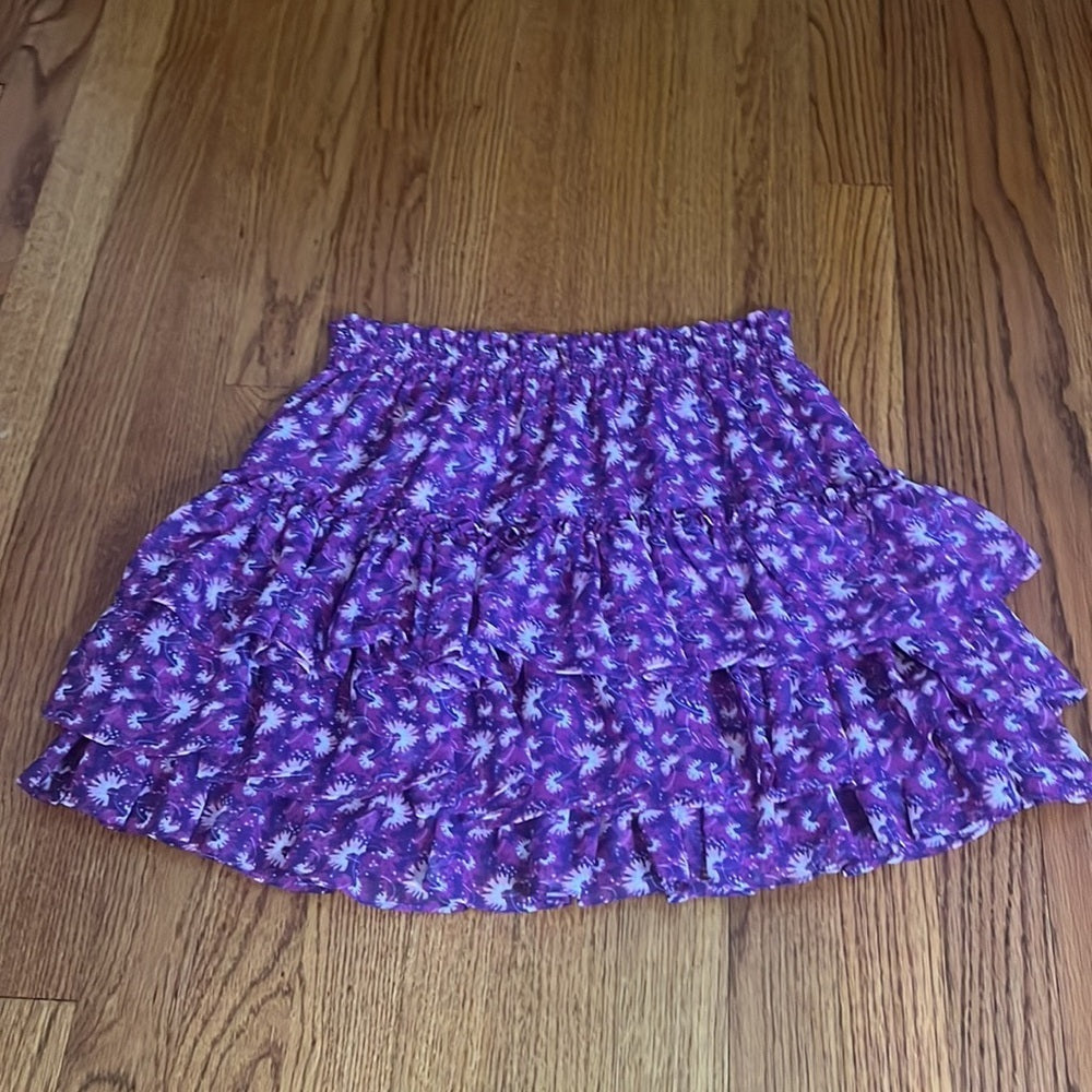 MISA Woman’s Purple Printed Skirt Size XS