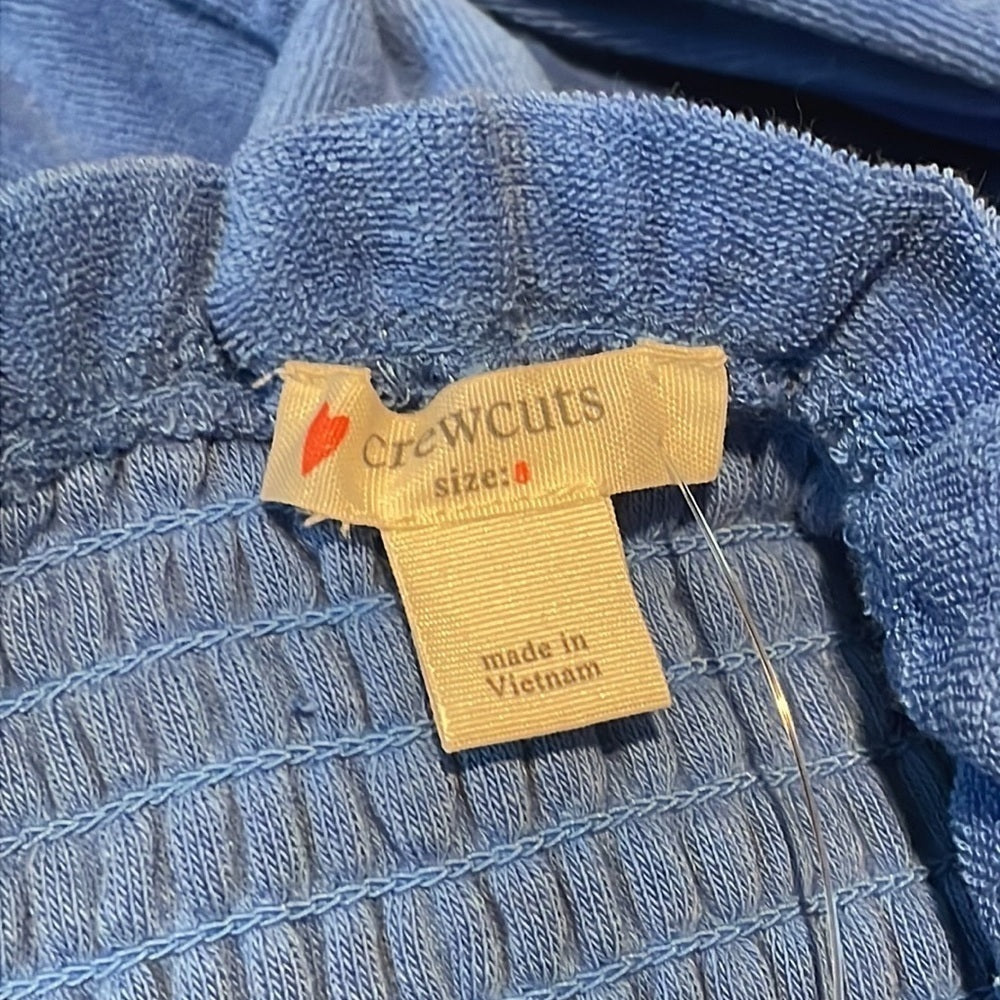 NWT Crewcuts Kid’s Blue Terrycloth Dress Size 8