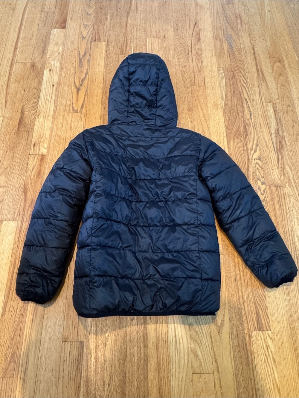 Appaman Kids Black Hooded Puffer Jacket Size 12