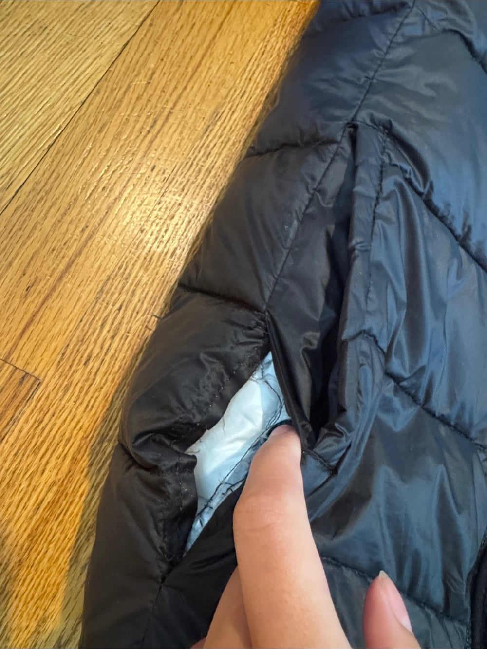 Appaman Kids Black Hooded Puffer Jacket Size 12