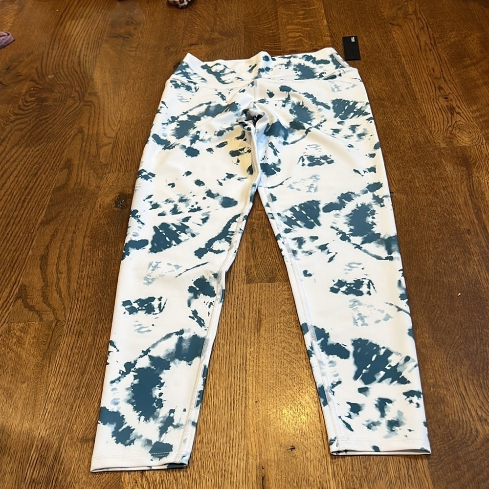 NWT Soul Women’s Leggings White and Blue Size Medium