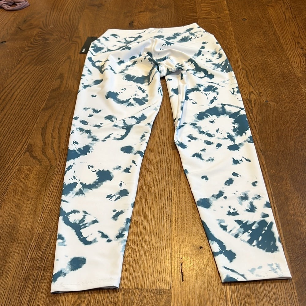 NWT Soul Women’s Leggings White and Blue Size Medium