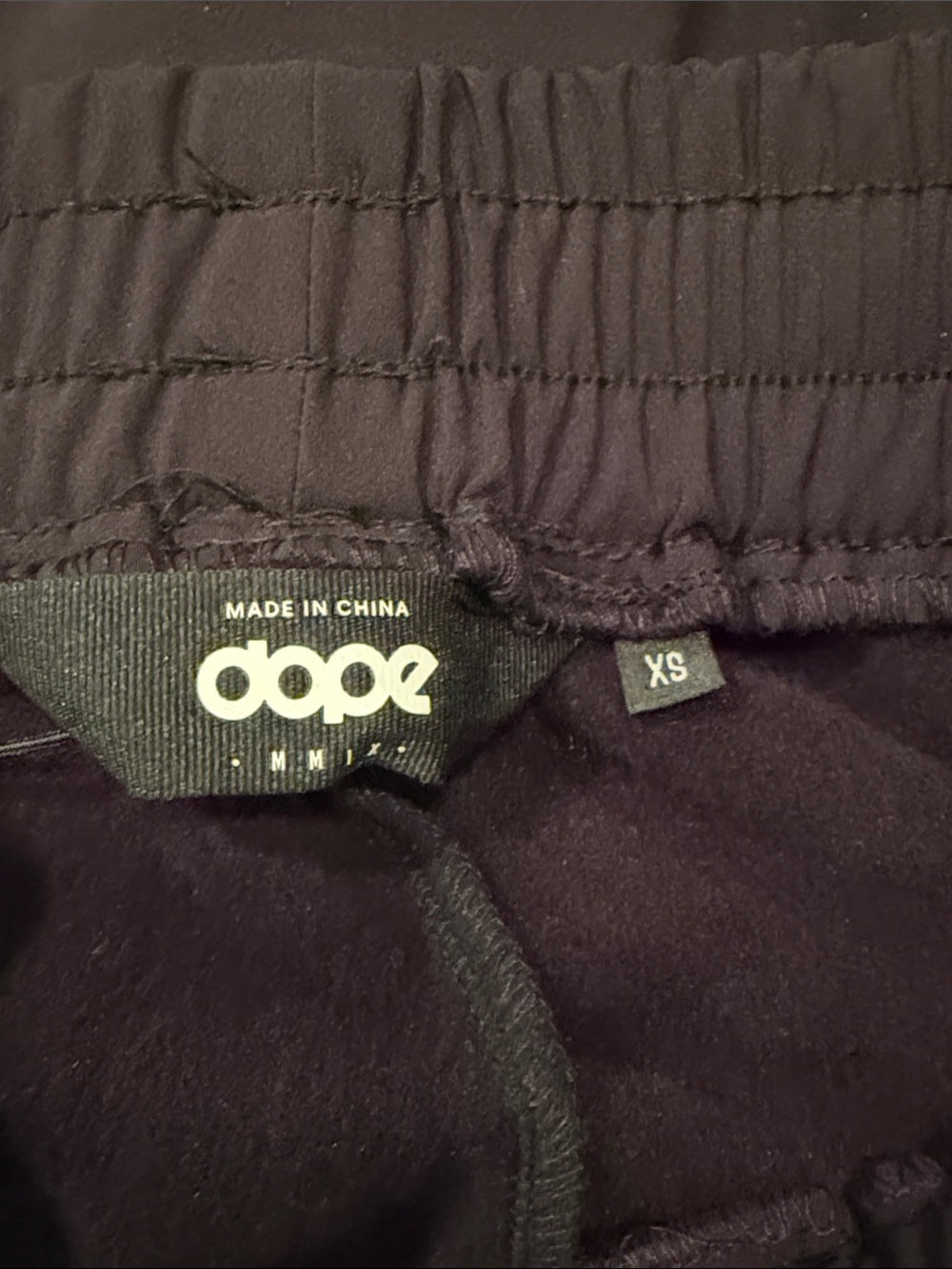 DOPE Black Men’s Jogger Pants Size XS NWT