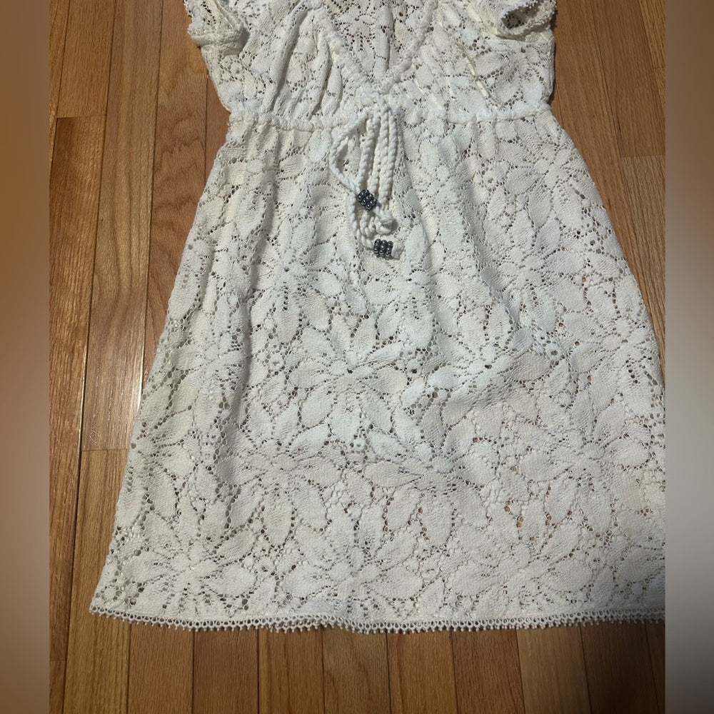 Milly Cabana Beach Lace V-Neck Dress Size Small
