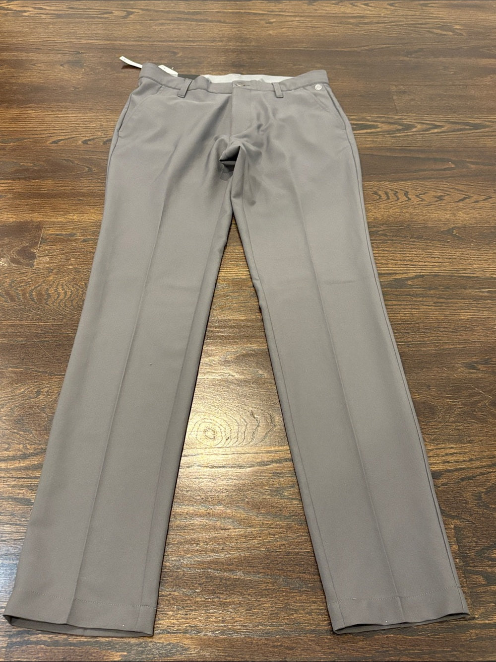 NWT Adidas Men's Light Gray Chino-Style Pants Size 28x32