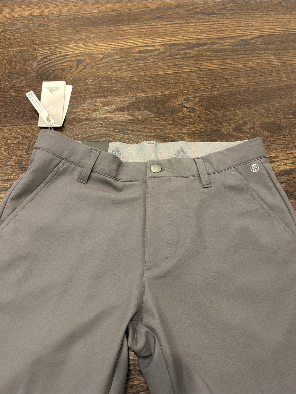 NWT Adidas Men's Light Gray Chino-Style Pants Size 28x32