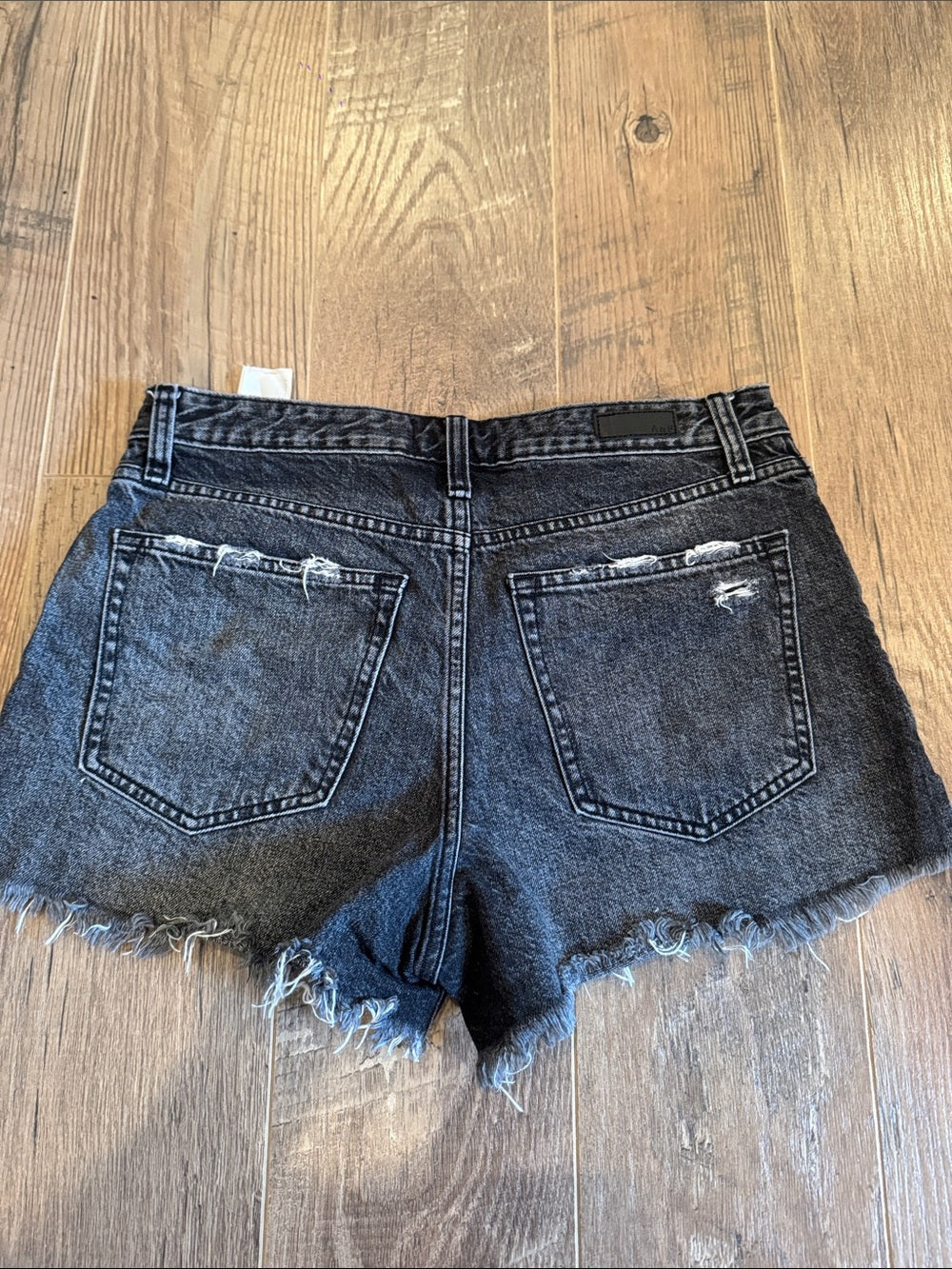 Abercrombie & Fitch Women’s Black Distressed Denim Cutoff Shorts Size 29