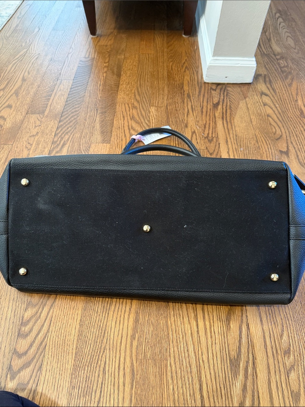 Vineyard Vines Gray and Black Canvas Duffel Bag One Size