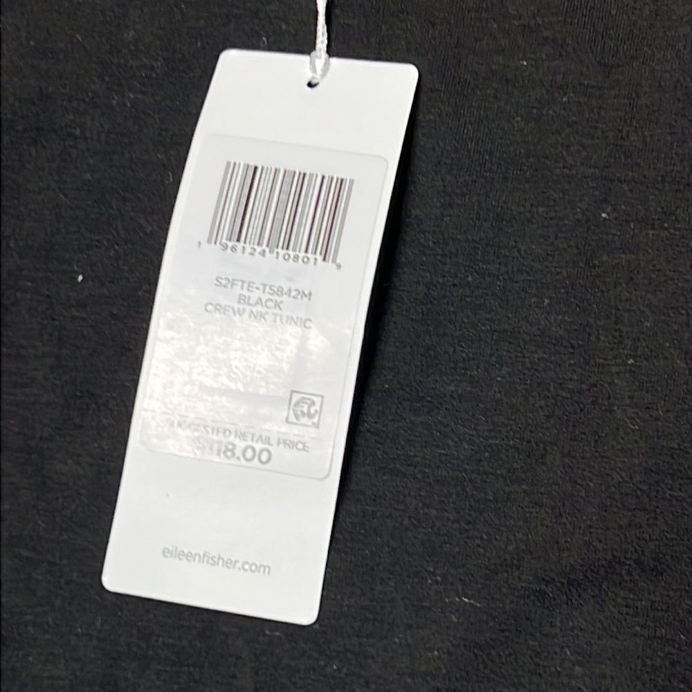 NWT Eileen Fisher Women’s Black Tunic Size S