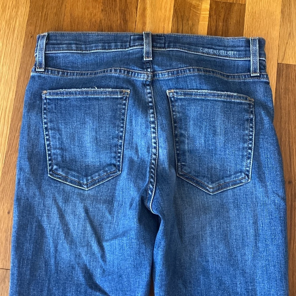 Current/Elliot Women’s Blue The Kick Jeans Size 27