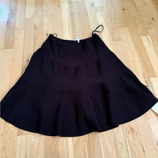 Milly Women’s A-Line Skirt in Classic Black Size M