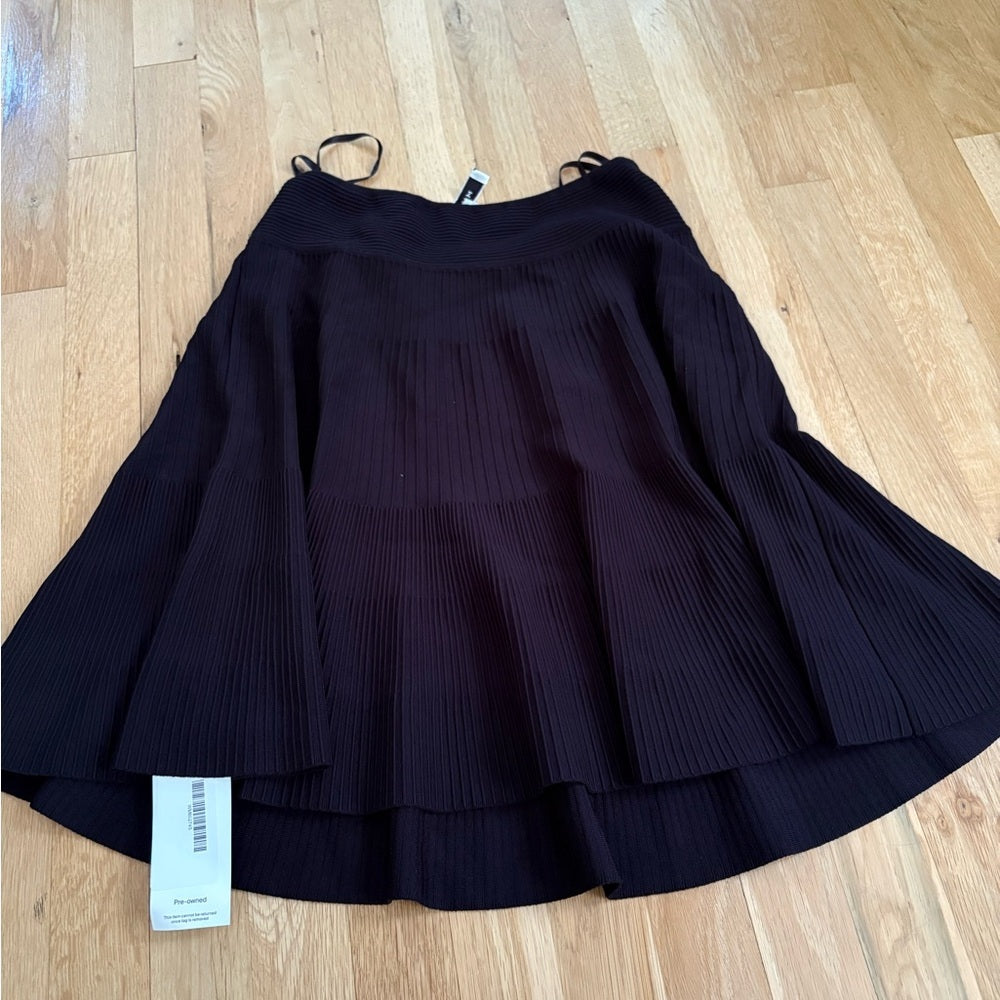 Milly Women’s A-Line Skirt in Classic Black Size M